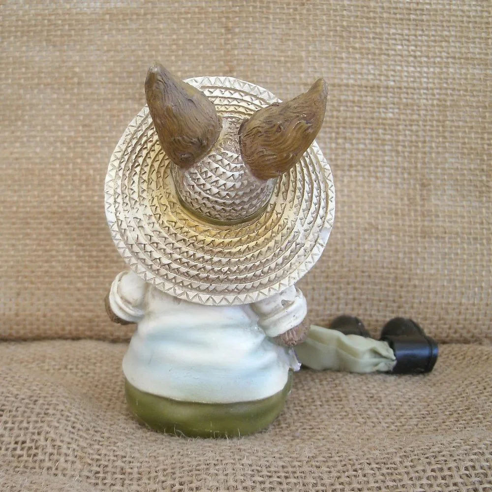 Vintage Rabbit Gardener Shelf Sitter Figurine - Picture 5 of 16